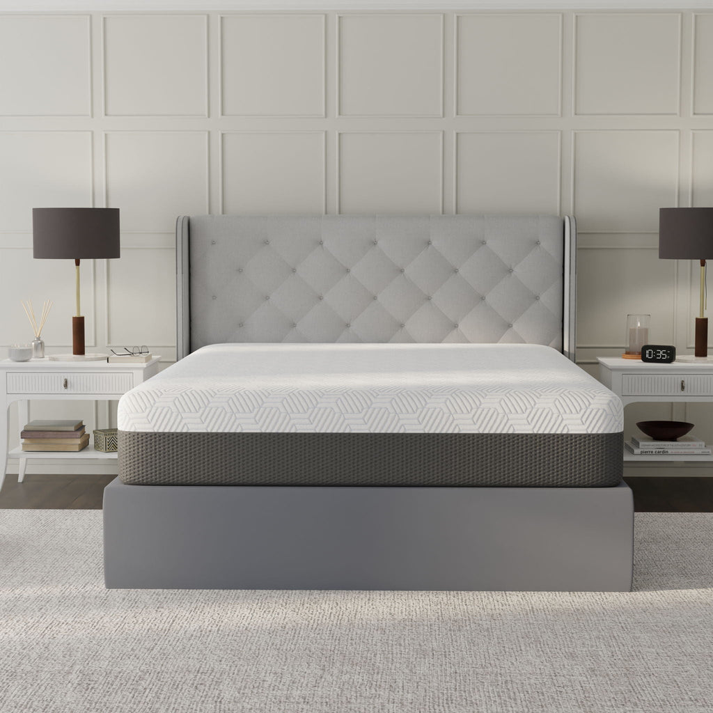 Pur Chill 12" Soft Hybrid Mattress with Phase Change Cooling Fabric - White