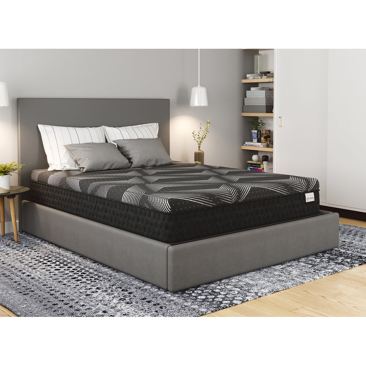 Diamond Matrix Copper Cooling Hybrid Mattress with Dynamic Edge Coils - Twin XL