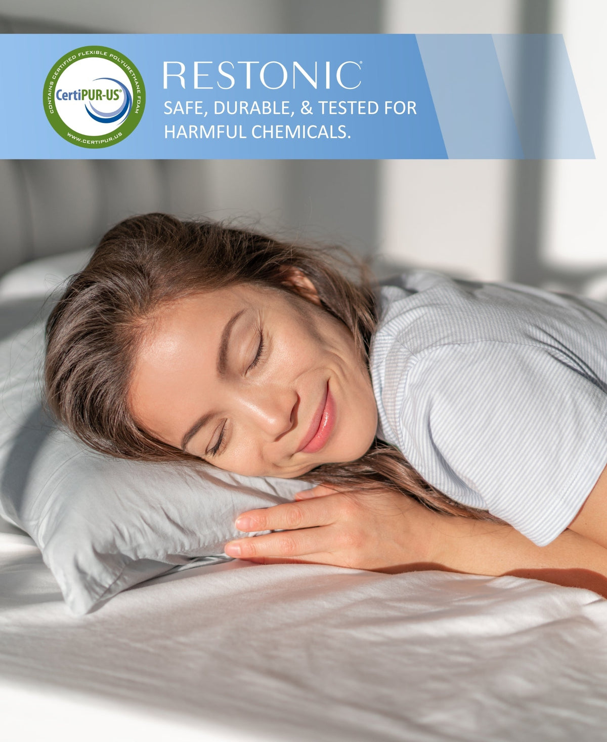 Plush Hybrid California King Mattress with Cooling Gel - Restonic ComfortCare