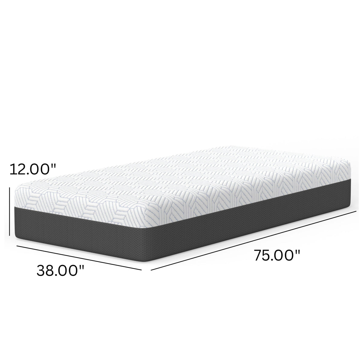Pur Chill 12" Soft Hybrid Mattress with Phase Change Cooling Fabric - White