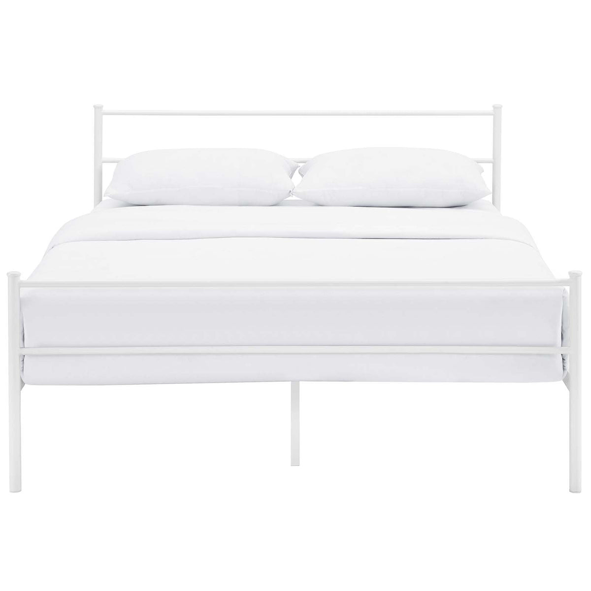 CasaFoyer Alina Platform Queen Bed Frame | Rustic Design | Sturdy Steel Frame | Supports 1323 lbs | No Box Spring Needed | Compatible with Memory Foam, Spring, Latex, Hybrid Mattresses | Mattress not included