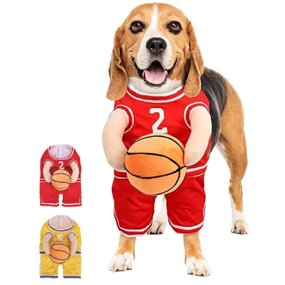 Dog Basketball Outfit – Cute Sports Jersey Costume for Dogs