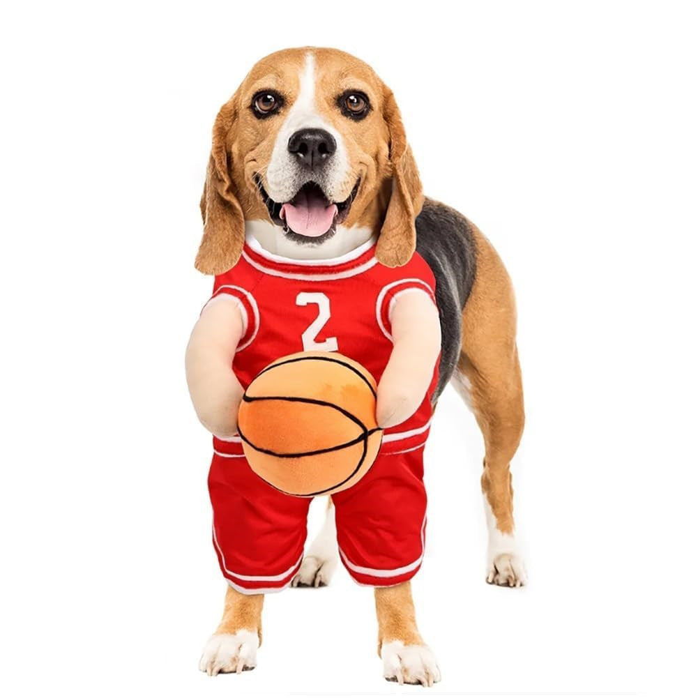 Dog Basketball Costume – Cute Sports Jersey Outfit for Dogs & Puppies