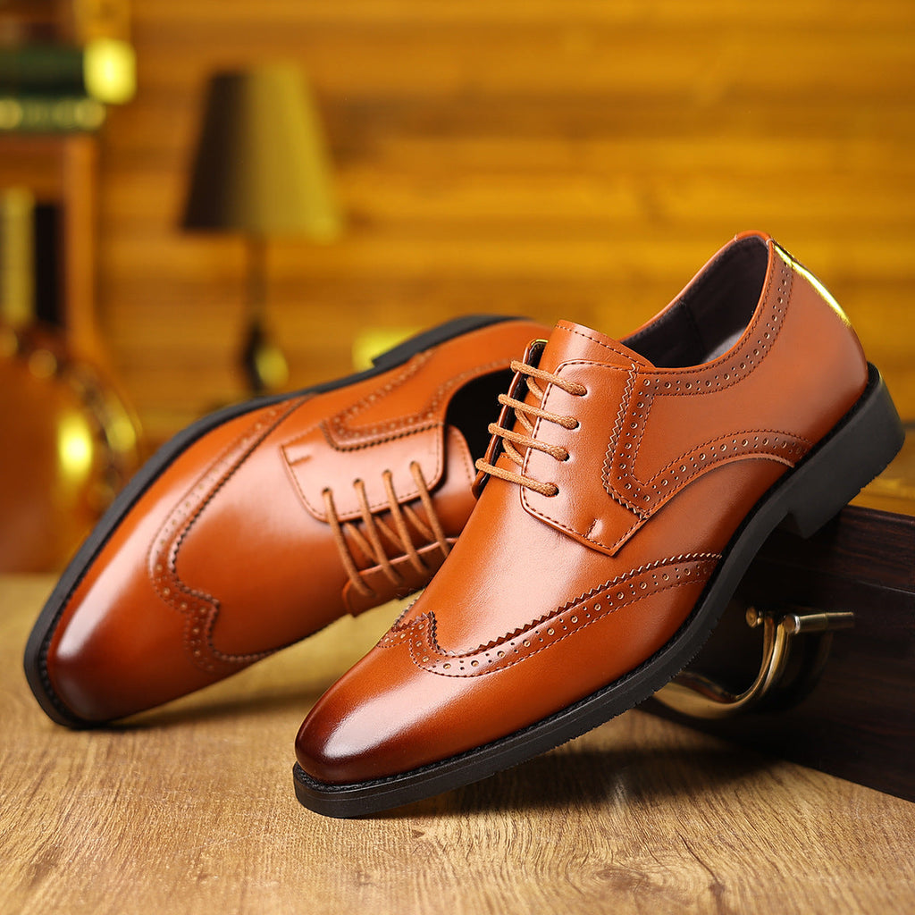 Men's Soft-soled Casual Business Formal Leather Shoes