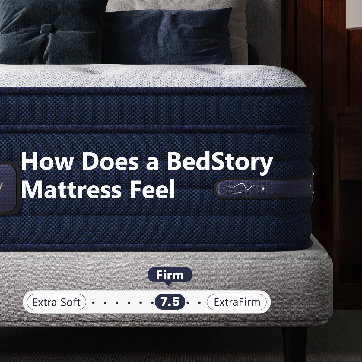 Spine Align Pro 14" Firm Hybrid Mattress with Cooling Gel – Blue