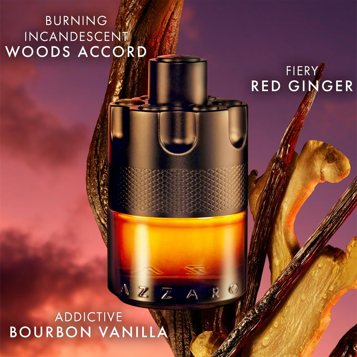 Azzaro The Most Wanted Parfum - Intense Mens Cologne - Spicy & Seductive Fragrance for Date Night - Lasting Wear - Irresistible Luxury Perfumes for Men