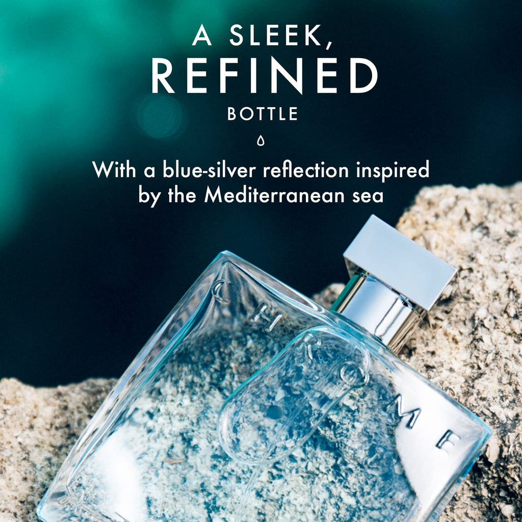Azzaro Chrome Eau de Toilette - Fresh Aquatic Mens Cologne - Citrus, Woody, Musky Fragrance -Fresh Notes of Bergamot - Everyday Wear - Classic Summer Beach Scent - Luxury Perfumes for Men