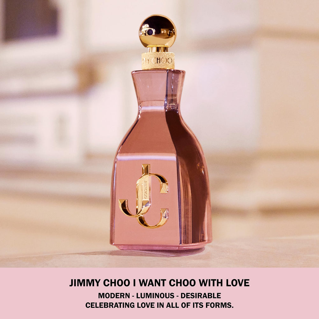 Jimmy Choo - I Want Choo With Love Eau de Parfum - Women's Fragrance - Floral & Ambery - With notes of Orange Flower Petals, Rose & Vanilla