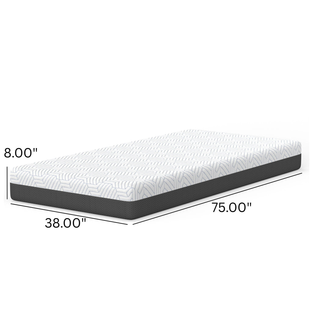 Pur Chill 8" Firm Hybrid Mattress with Phase Change Cooling Fabric - White