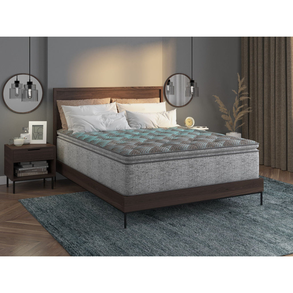 14" Euro Top Hybrid Mattress with Plush Comfort - Dark Gray