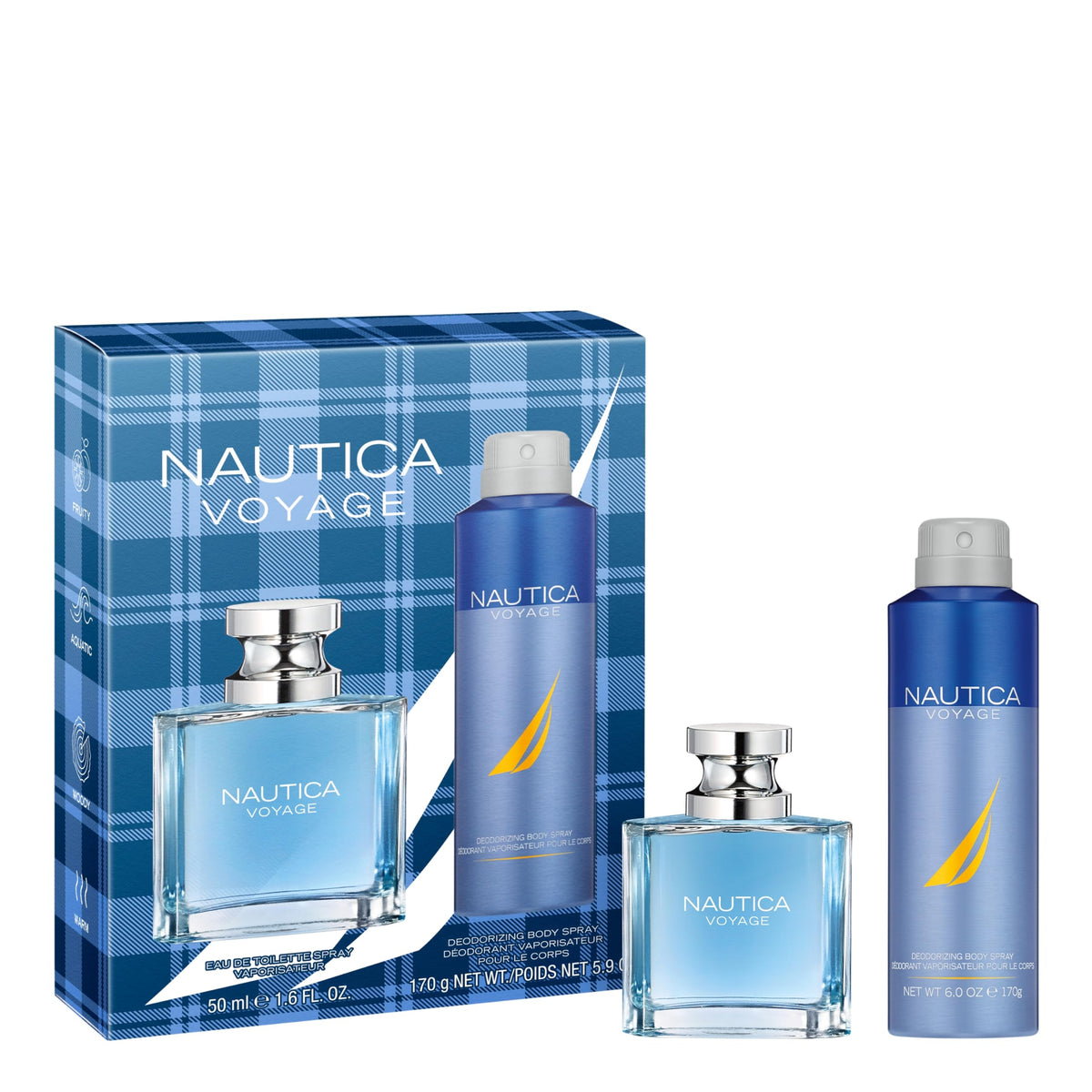 Nautica Voyage Eau De Toilette, Cologne and Fragrance For Men, Fresh, Romantic, Fruity Scent Woody, Aquatic Notes of Apple, Water Lotus, Cedarwood, and Musk Ideal Day Wear, Long Lasting 3.3Fl oz