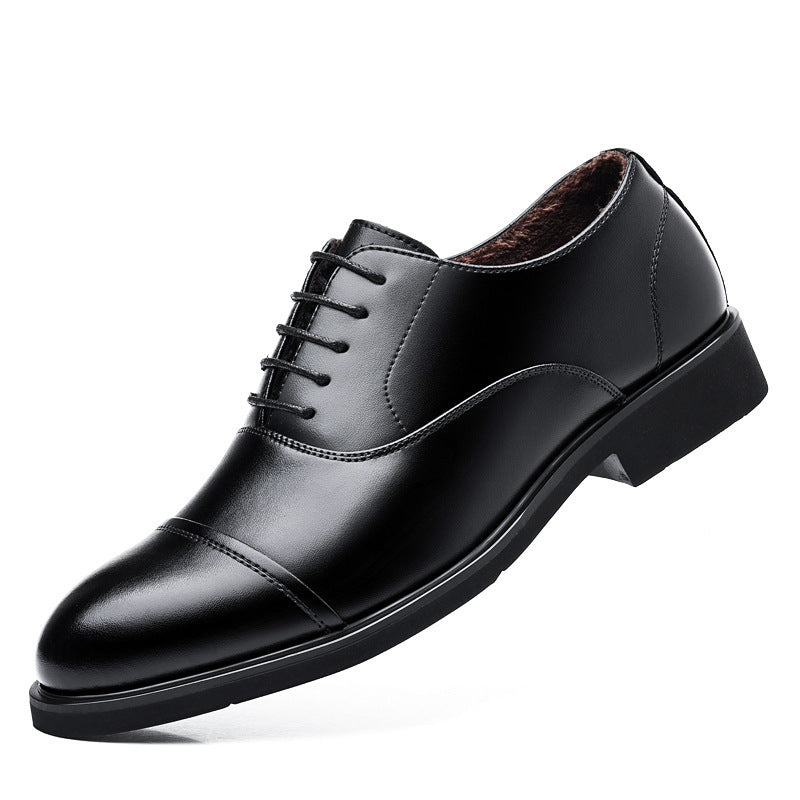 Men's Height Increasing Leather Wedding Shoes