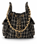 Bayshore Bucket Bag Small -  Black Tweed