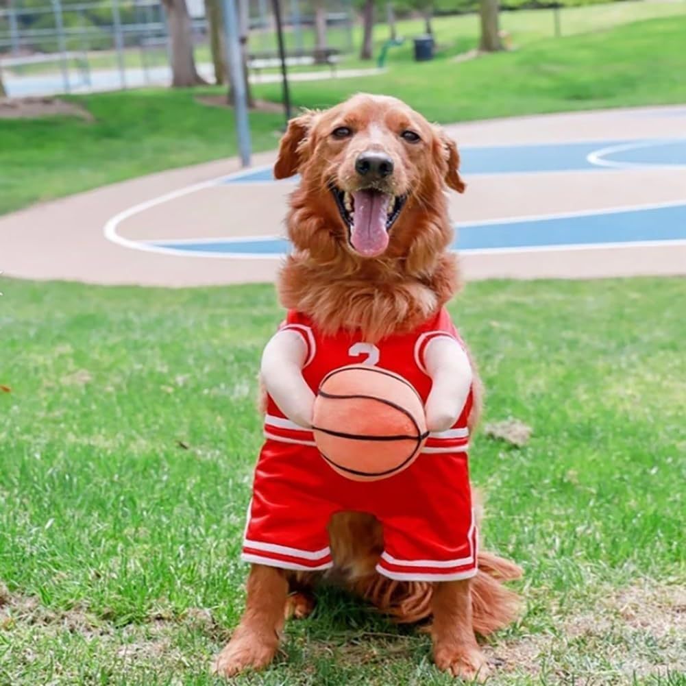 Dog Basketball Outfit – Cute Sports Jersey Costume for Dogs
