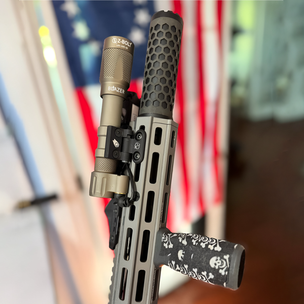 18650 LED Rifle Mounted Light - 6x Anodized Colors