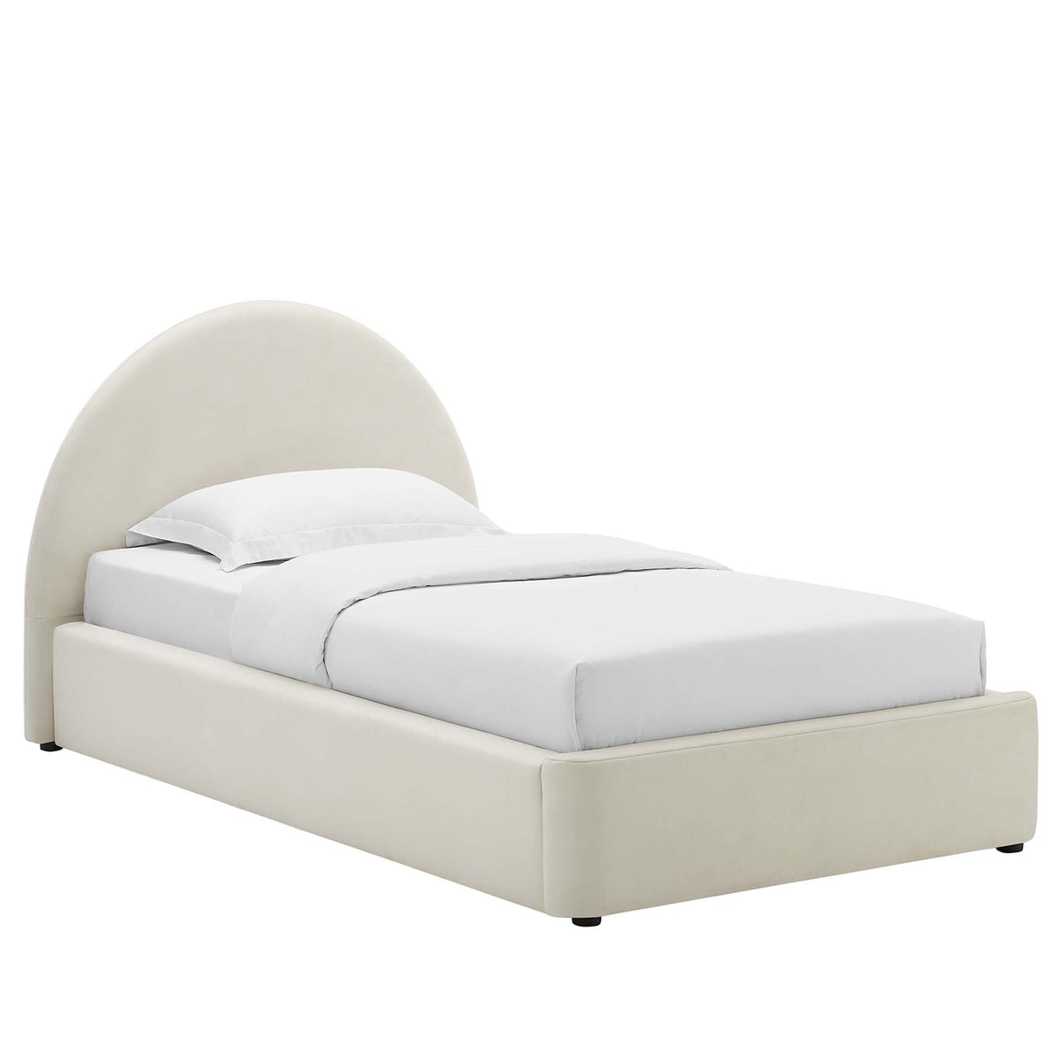 Resort Performance Velvet Arched Round Platform Bed by Modway