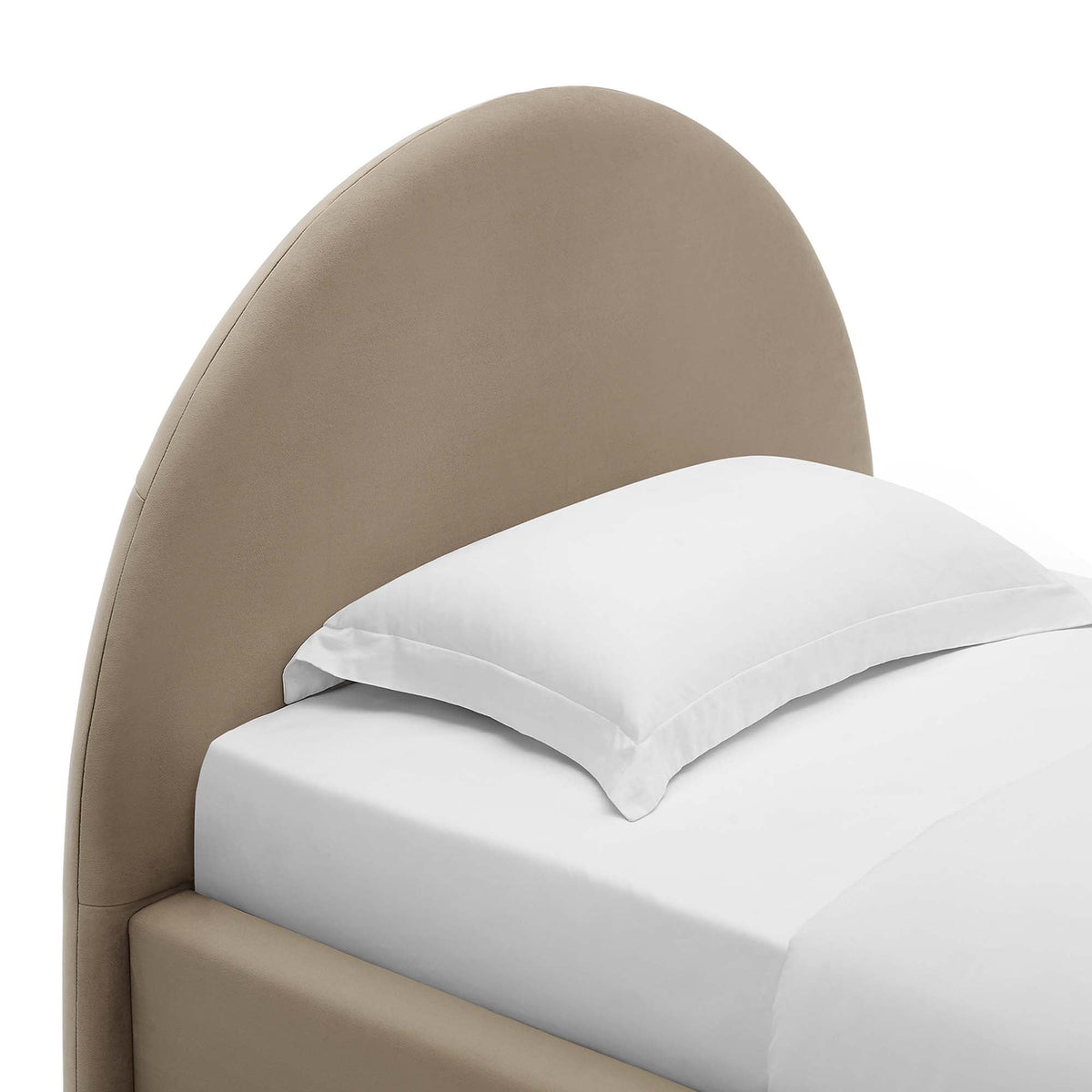 Resort Performance Velvet Arched Round Platform Bed by Modway
