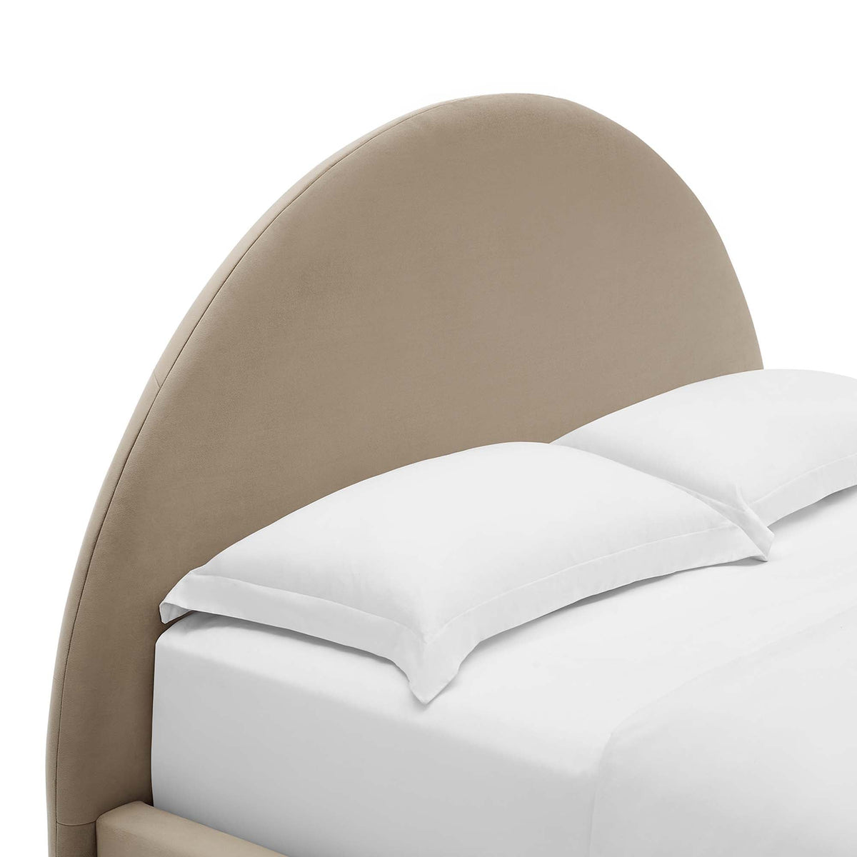 Resort Performance Velvet Arched Round Platform Bed by Modway