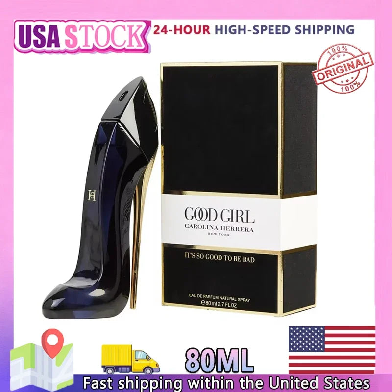 New 80ml Women's Luxury Floral Elegant High Heel Bottle Design Lasting Fragrance Sexy Spray Fashion Deodorant Perfume Gift