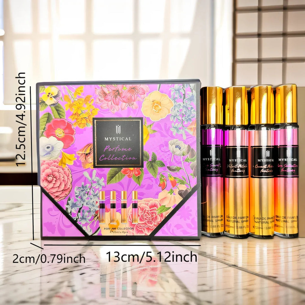 MYSTICAL Women's perfume gift box, floral fragrance fresh, unisex, travel, Mother's Day, Valentine's Day, birthday gift