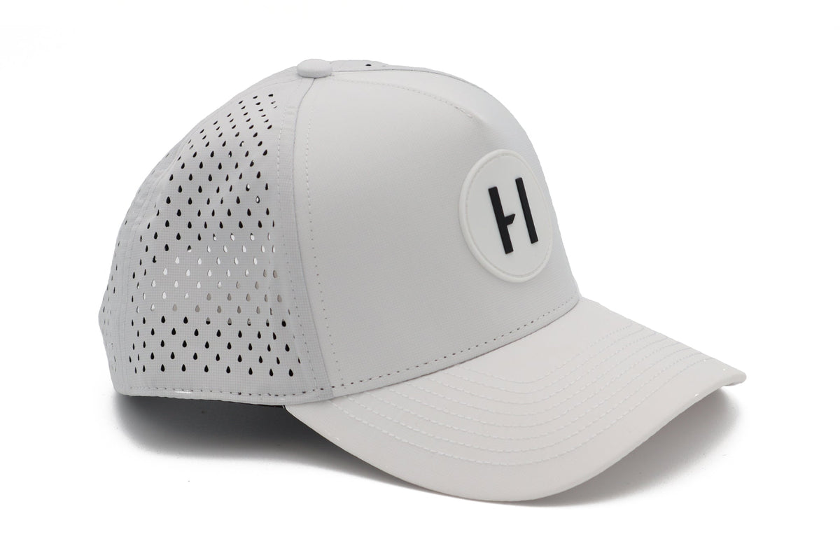 Curved White Havoc Hat