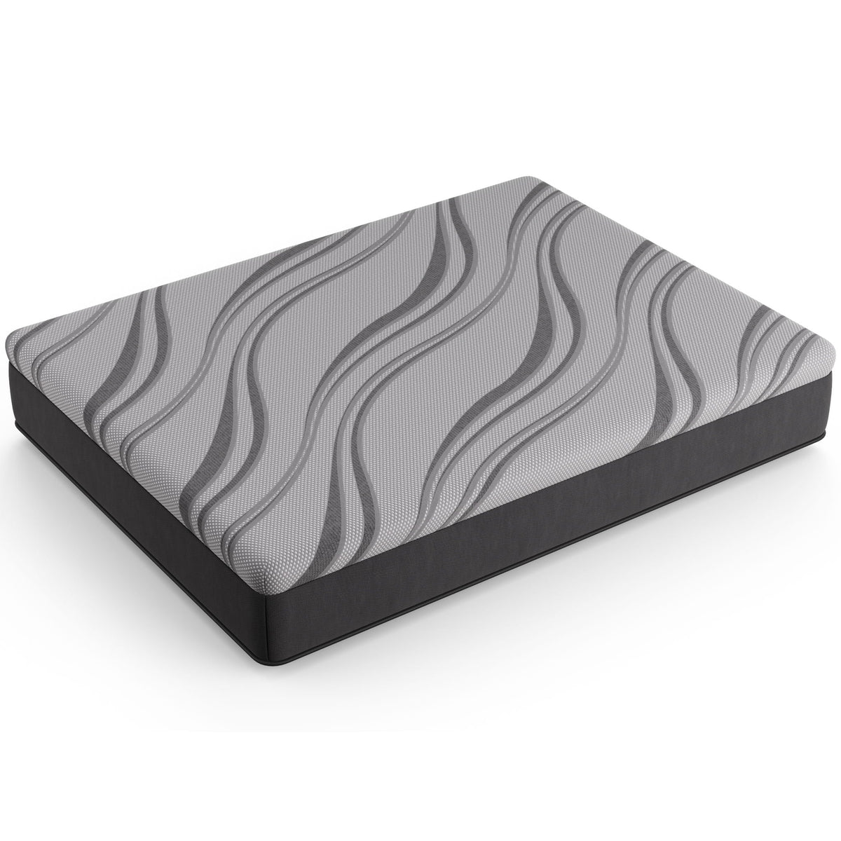 12" Pro Gel Hybrid Medium Mattress with Cooling Gel Memory Foam - Dark Gray