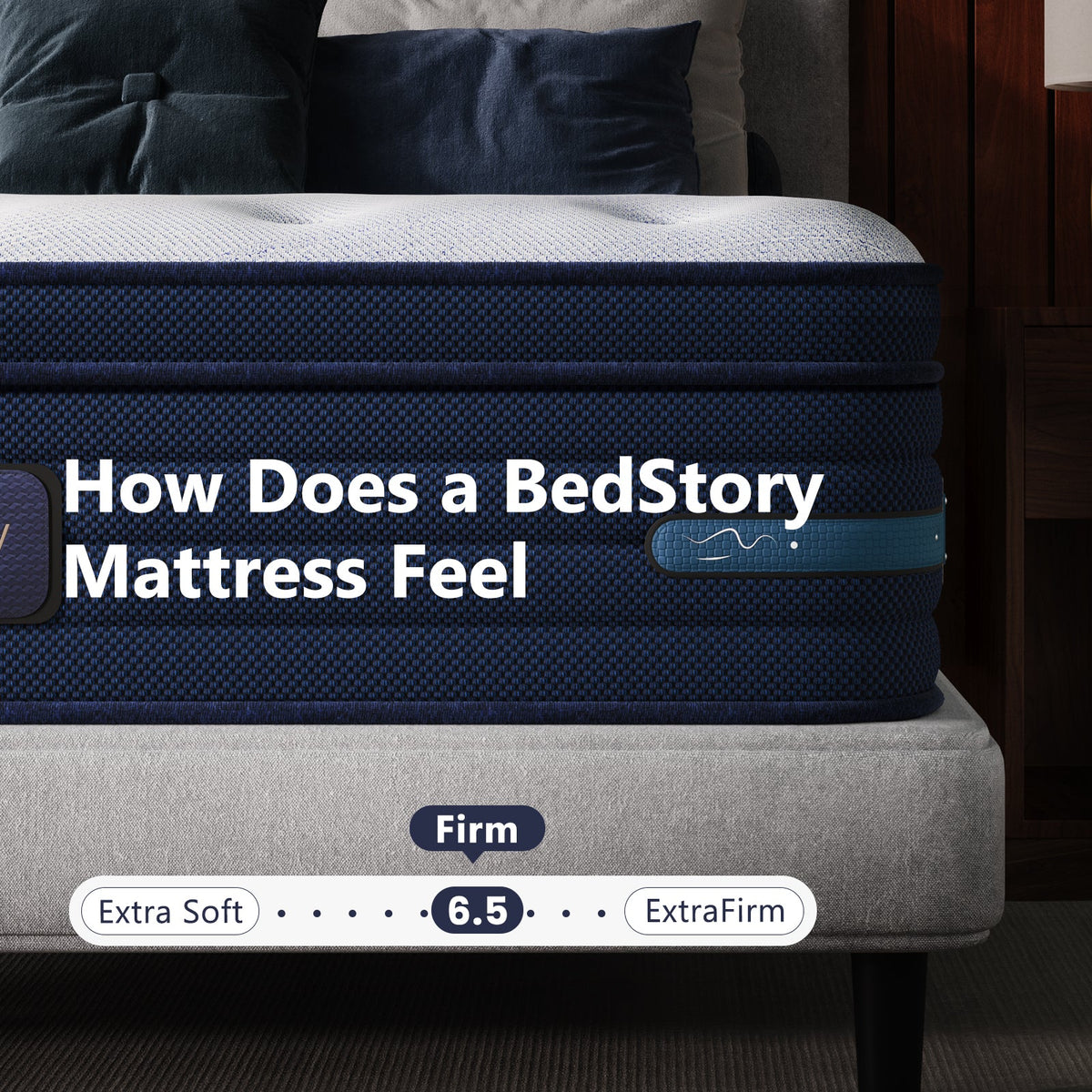 Firm Hybrid Full Mattress with Cooling Technology - Blue