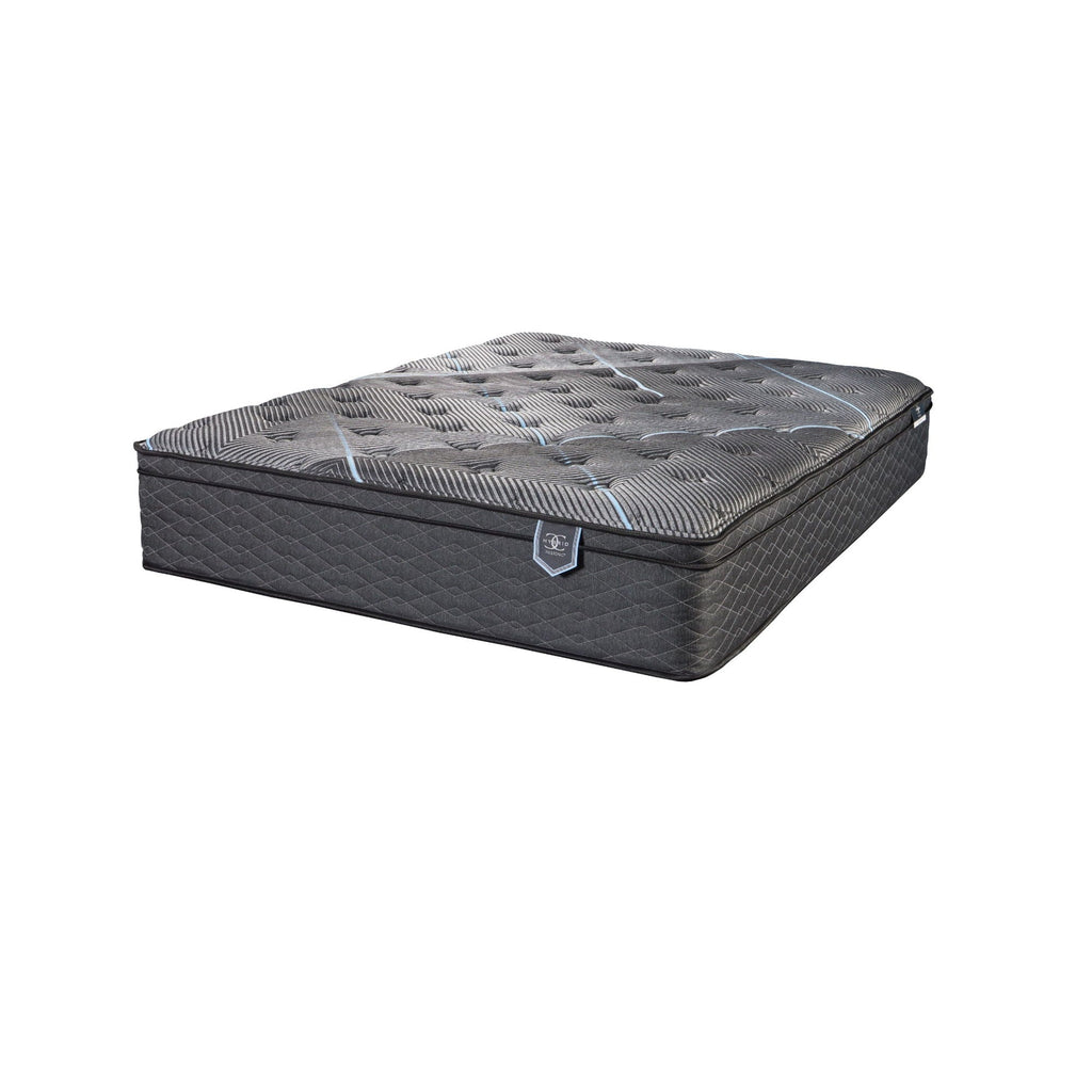 Hybrid Restful Nights Plush Mattress with 12 Piece Comfort Bedding Pack - Dark Gray