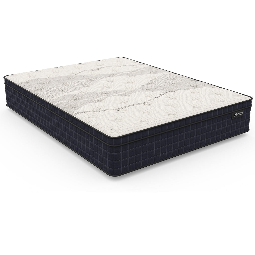 Diamond Nina Copper Cooling Twin XL Hybrid Mattress with Euro-Top - Firm