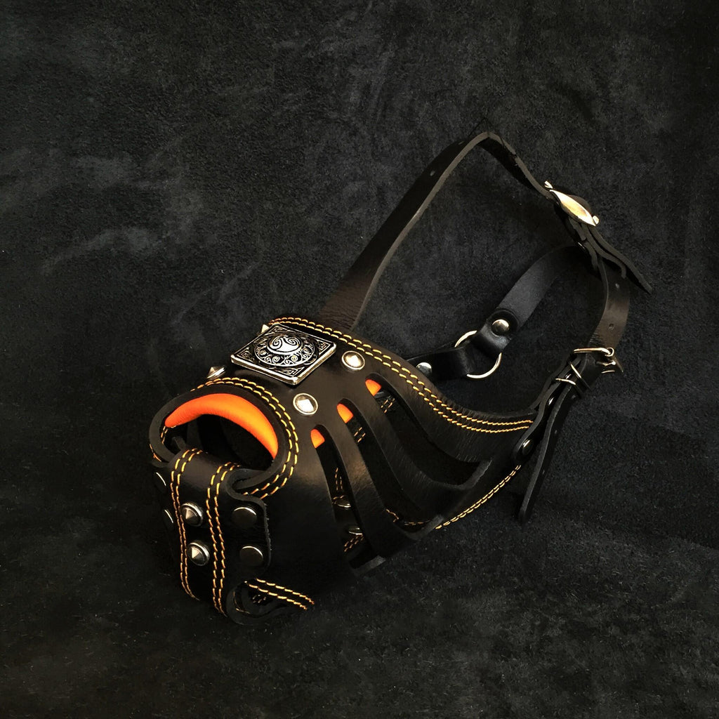 ''Eros'' Basket Muzzle black & orange